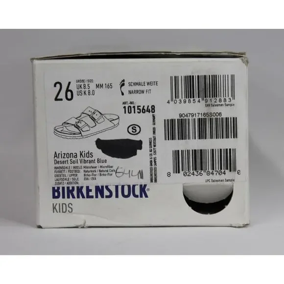 *NEW IN BOX* BIRKENSTOCK ARIZONA KIDS DESERT SOIL VIBRANT BLUE - Picture 10 of 10